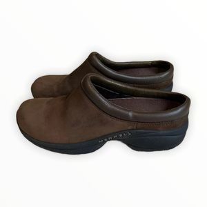 MERRELL Jungle Primo Dark Brown Clogs